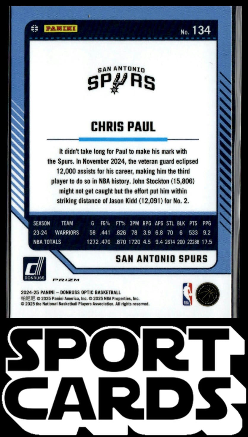 2024-25 Donruss Optic #134 Chris Paul Purple SportCards.com
