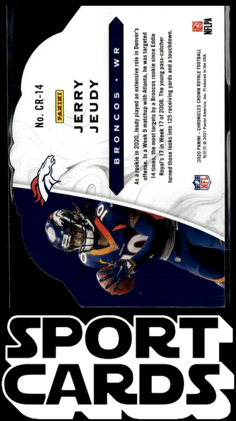 2020 Panini Chronicles #CR-14 Jerry Jeudy Crown Royale SportCards.com