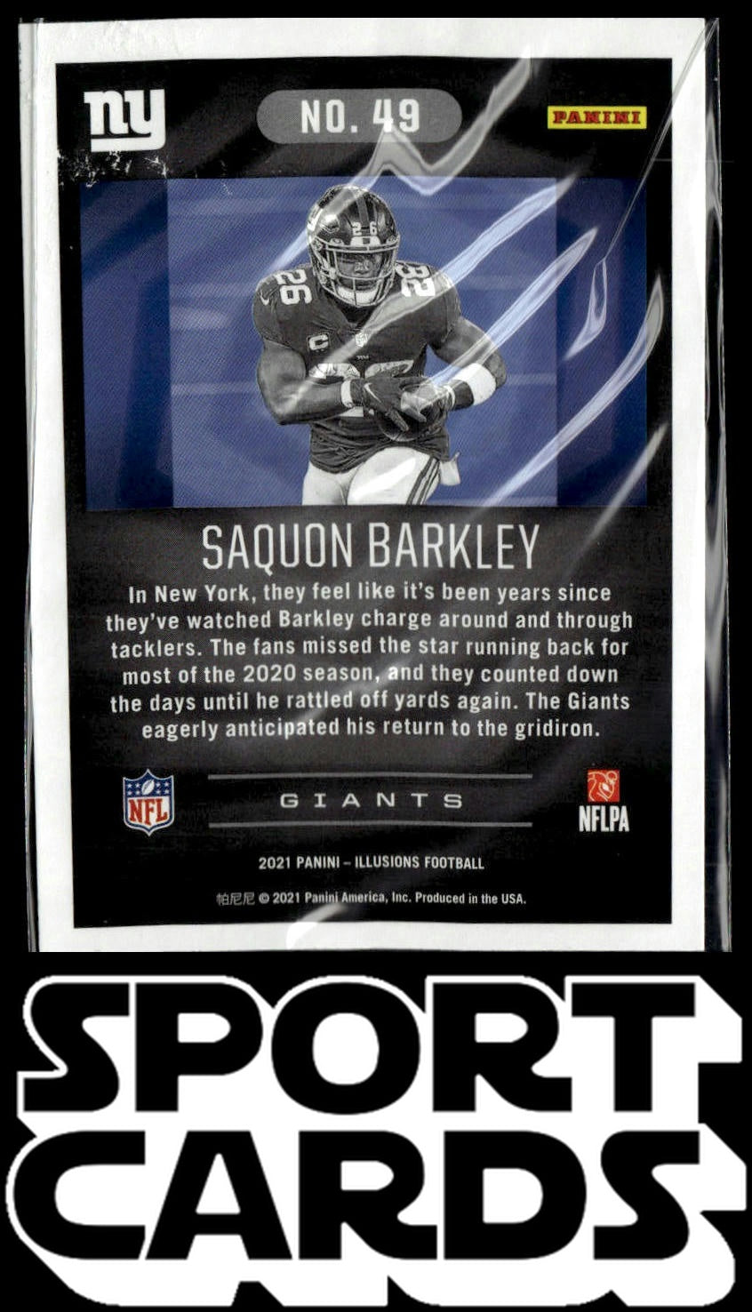 2021 Panini Illusions #49 Saquon Barkley Retail SportCards.com