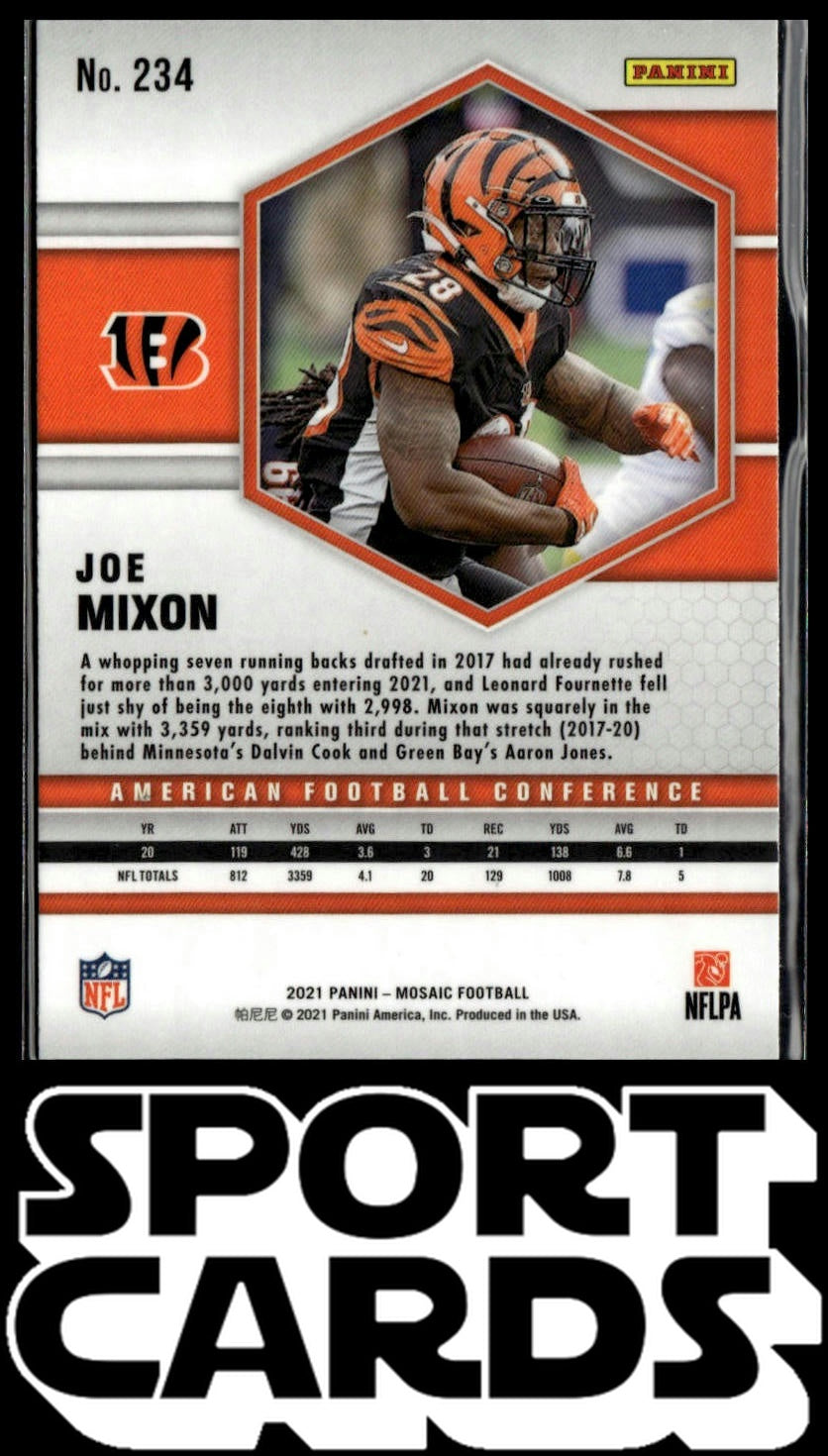2021 Panini Mosaic #234 Joe Mixon SportCards.com