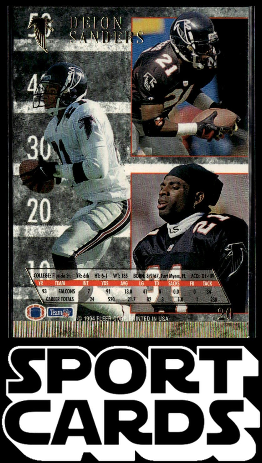 1994 Ultra #20 Deion Sanders SportCards.com