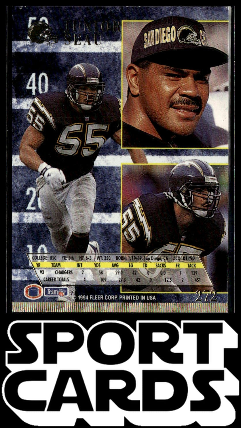 1994 Ultra #272 Junior Seau SportCards.com