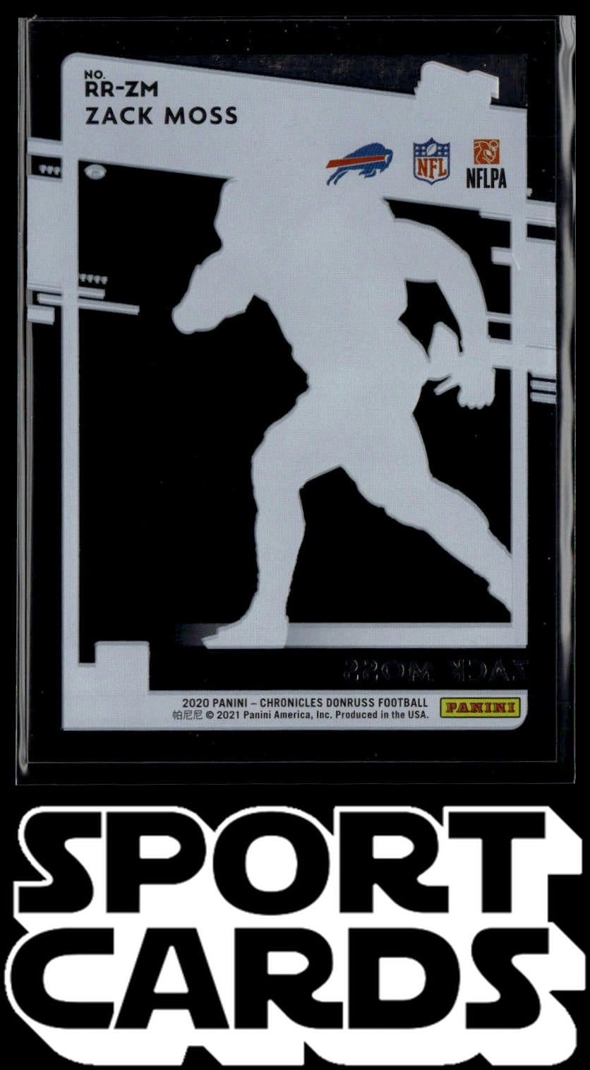 2020 Panini Chronicles #RR-ZM Zack Moss Clearly Donruss Rated Rookie
