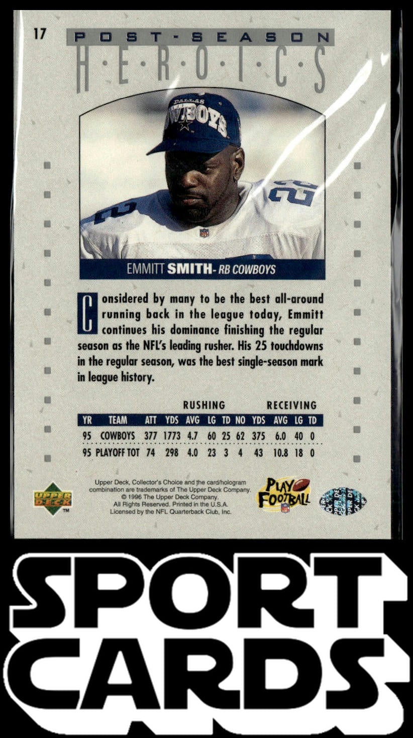 1995 Collector's Choice Update #17 Emmitt Smith Post-Season Heroics