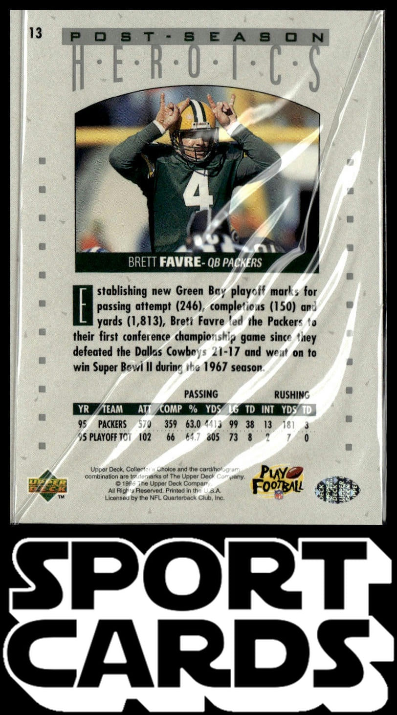1995 Collector's Choice Update #13 Brett Favre Post-Season Heroics
