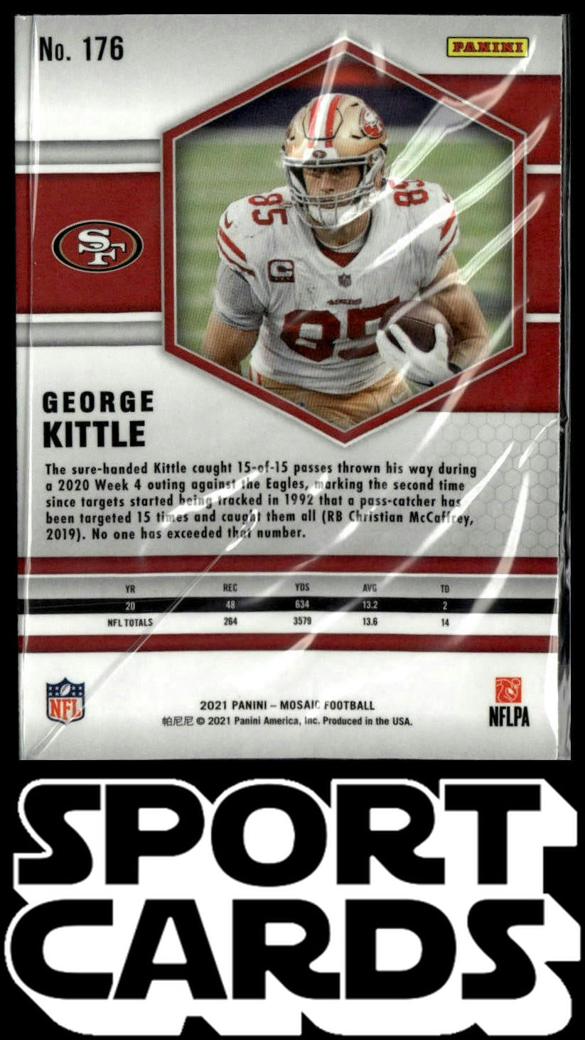 2021 Panini Mosaic #176 George Kittle SportCards.com