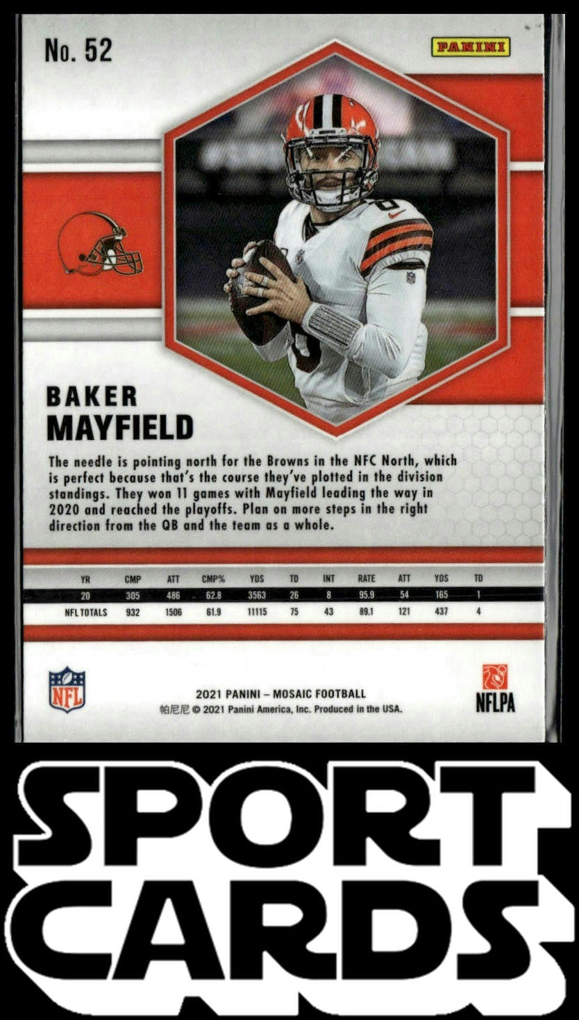 2021 Panini Mosaic #52 Baker Mayfield SportCards.com