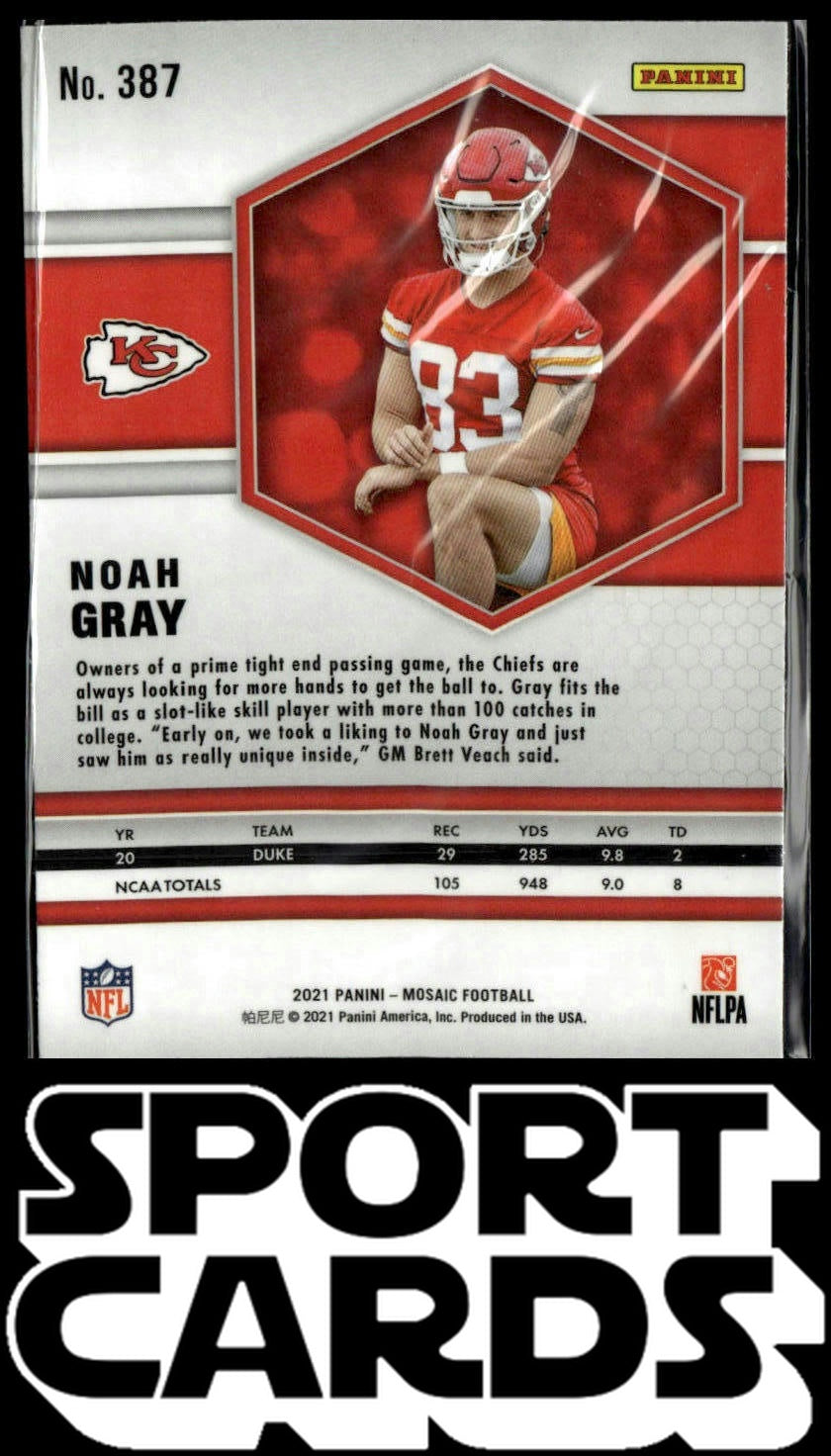 2021 Panini Mosaic #387 Noah Gray SportCards.com