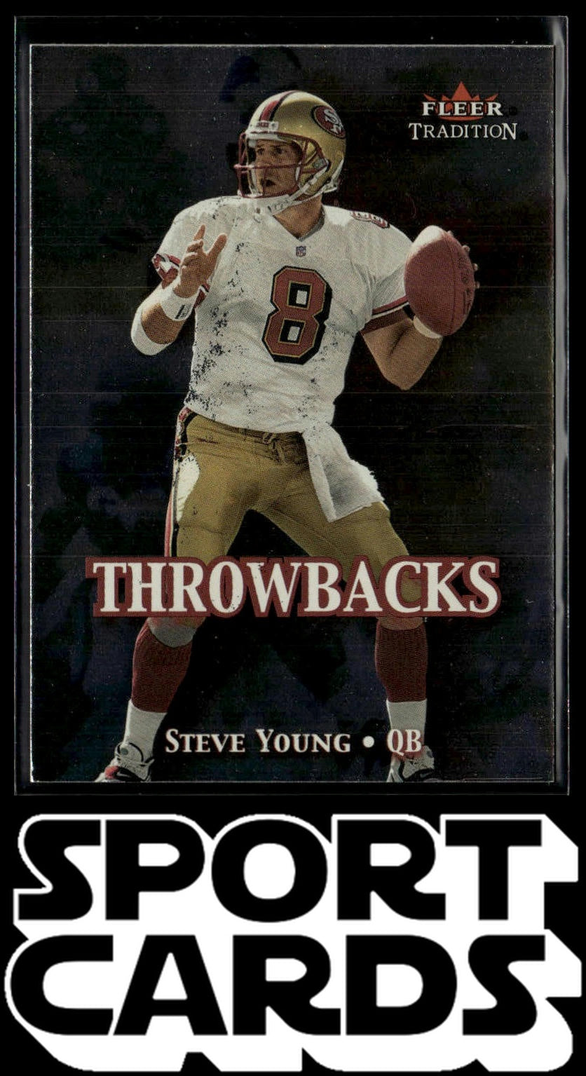 2000 Fleer Tradition #4 T Steve Young Throwbacks SportCards.com