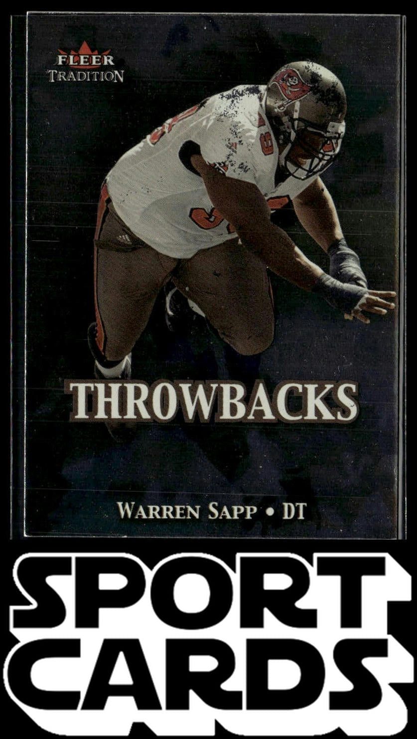 2000 Fleer Tradition #12 T Warren Sapp Throwbacks SportCards.com