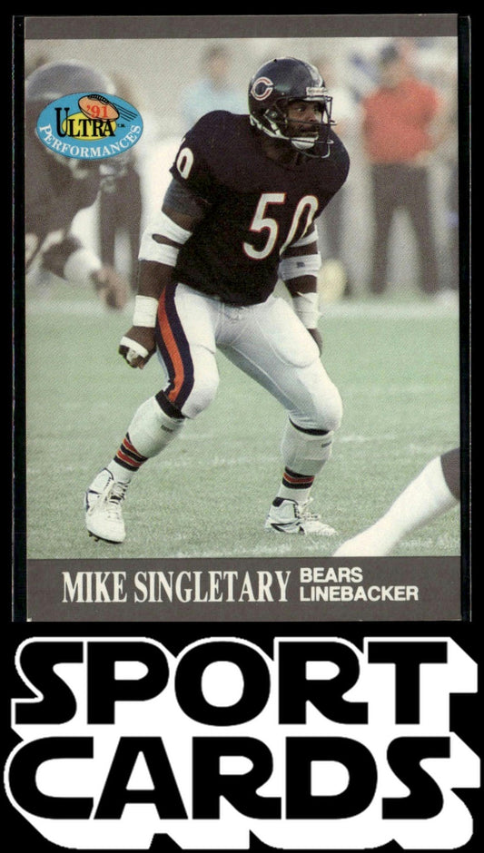 1991 Ultra #6 Mike Singletary Ultra Performances SportCards.com