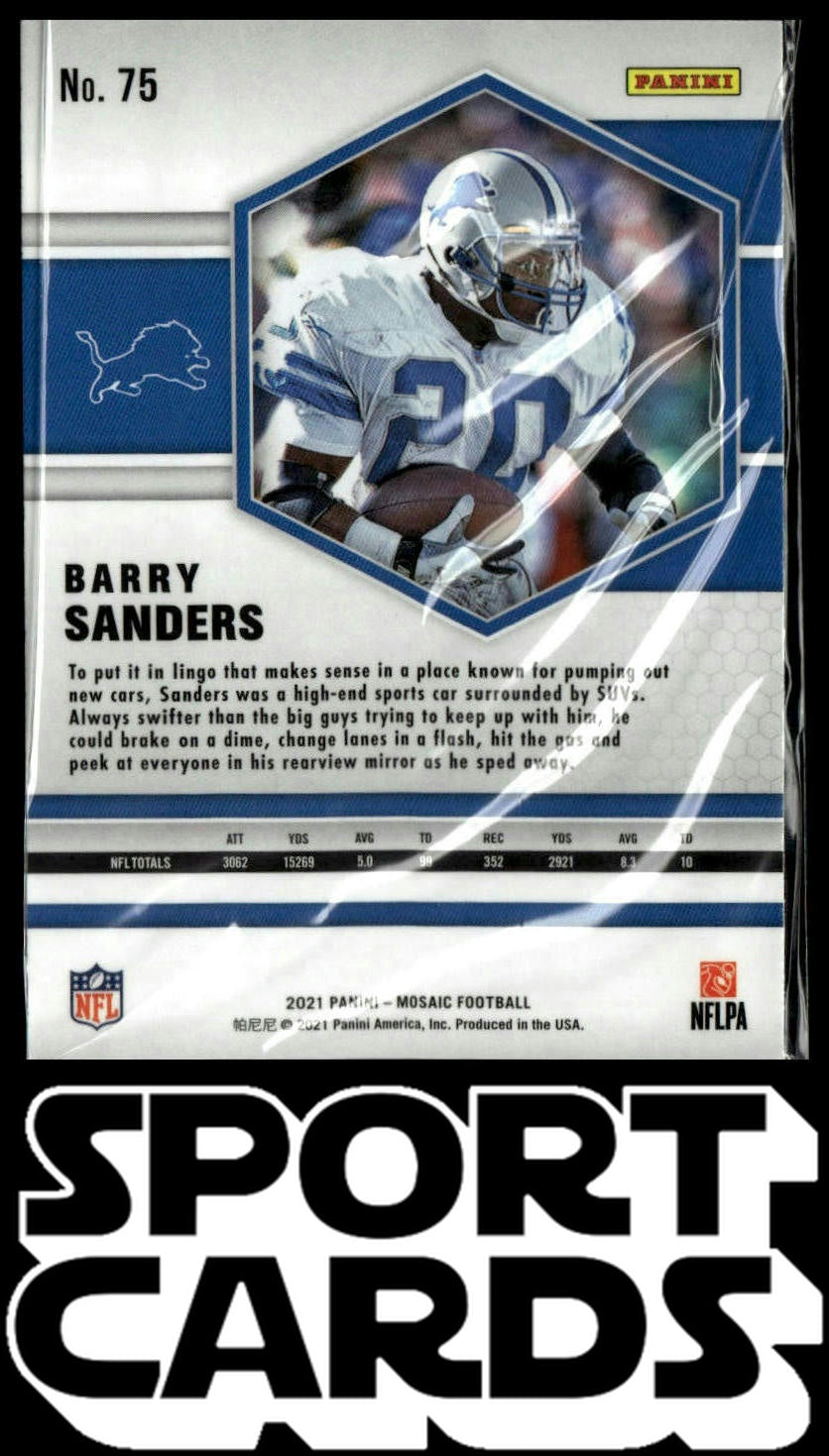2021 Panini Mosaic #75 Barry Sanders SportCards.com