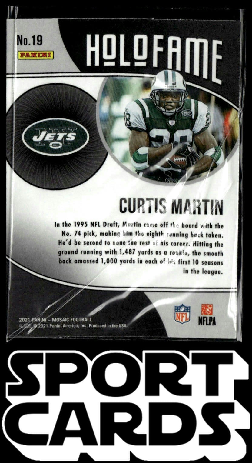 2021 Panini Mosaic #19 Curtis Martin HoloFame SportCards.com