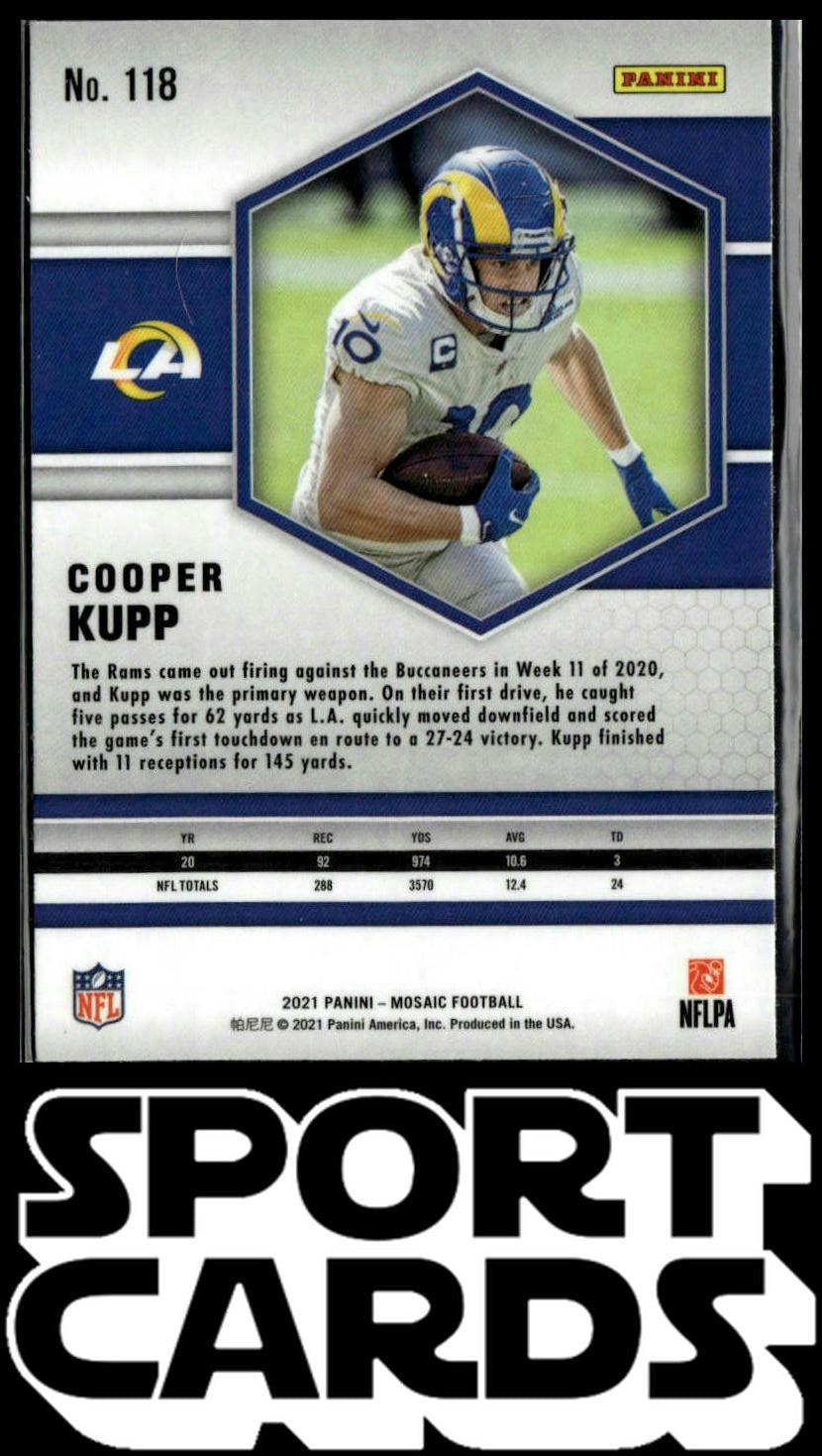 2021 Panini Mosaic #118 Cooper Kupp SportCards.com