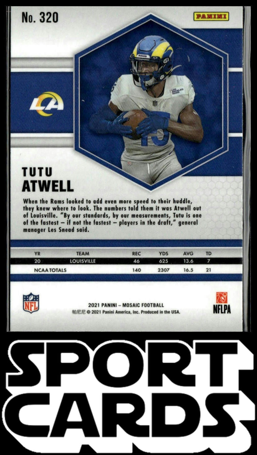 2021 Panini Mosaic #320 Tutu Atwell SportCards.com