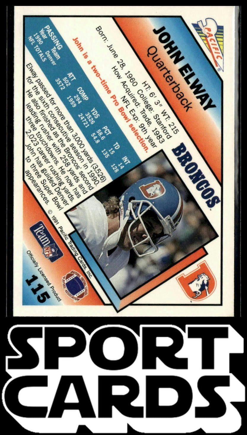 1991 Pacific #115 John Elway SportCards.com