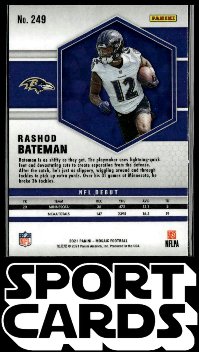 2021 Panini Mosaic #249 Rashod Bateman SportCards.com