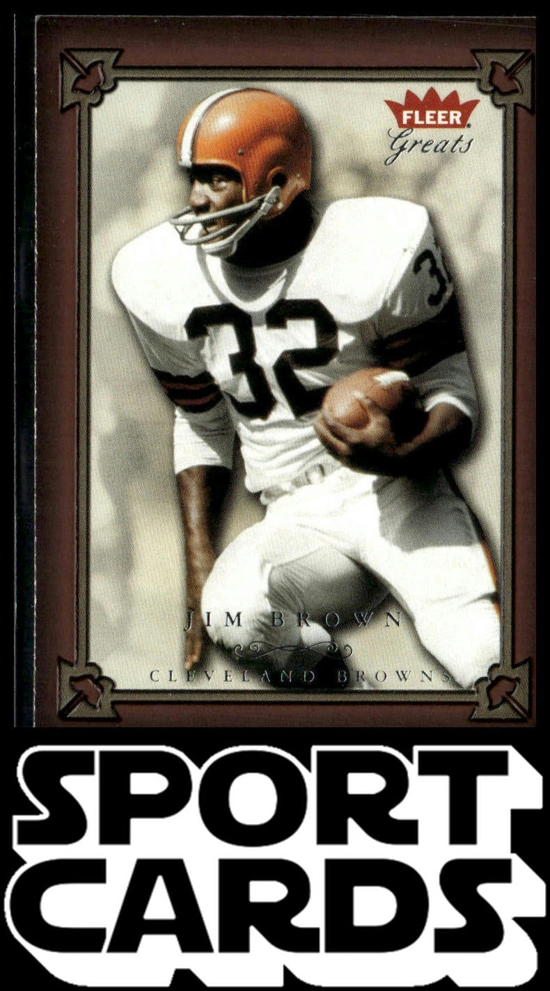 2004 Fleer Greats of the Game #1 Jim Brown SportCards.com