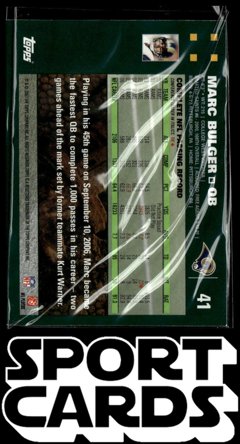 2007 Topps #41 Marc Bulger SportCards.com