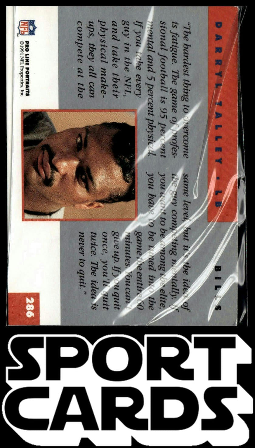 1991 Pro Line Portraits #286 Darryl Talley SportCards.com