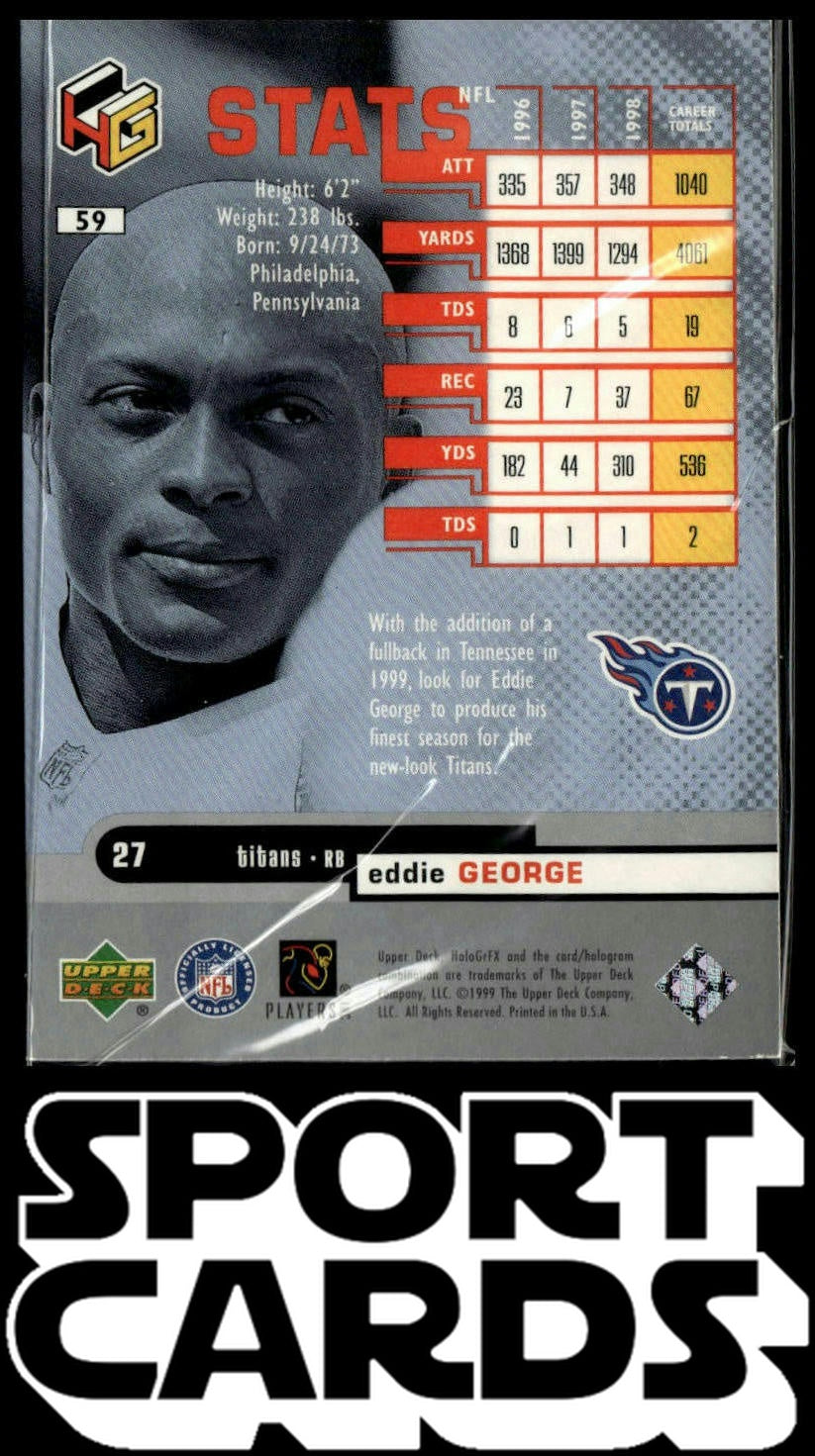 1999 Upper Deck HoloGrFX #59 Eddie George SportCards.com