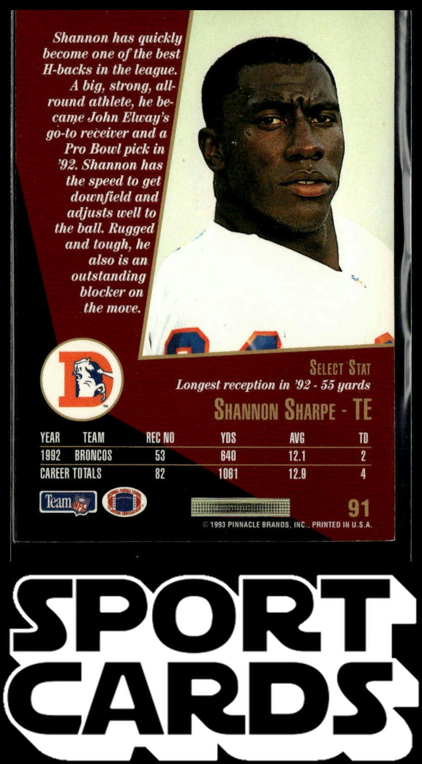 1993 Select #91 Shannon Sharpe SportCards.com
