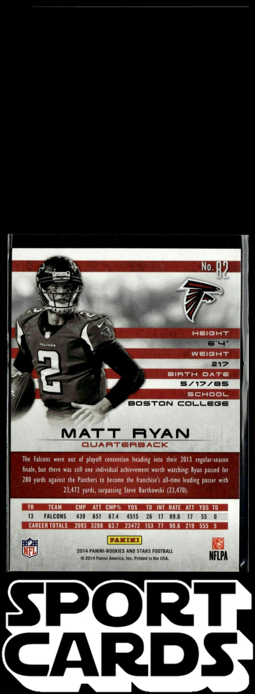 2014 Panini Rookies & Stars #82 Matt Ryan SportCards.com