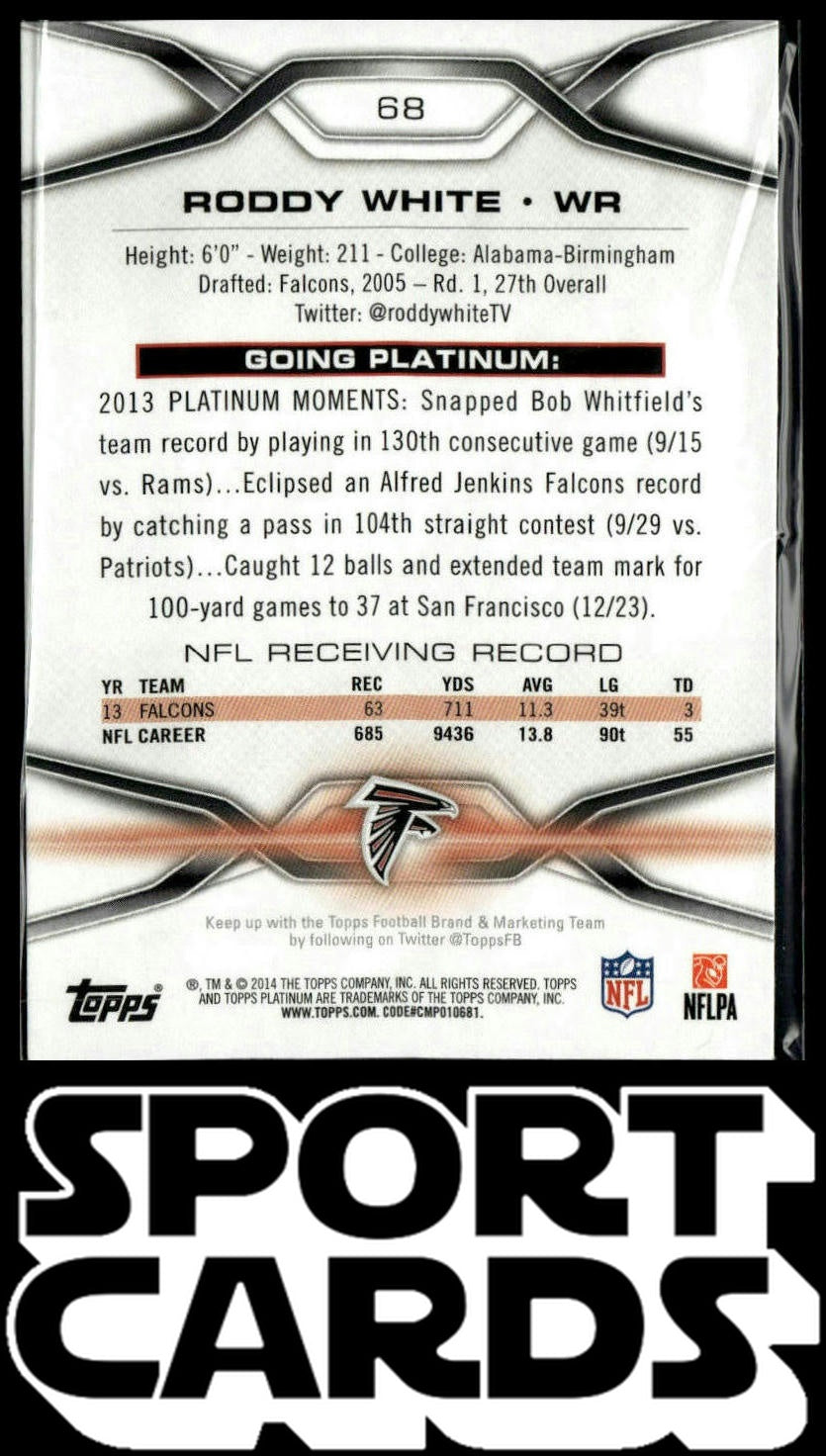 2014 Topps Platinum #68 Roddy White SportCards.com