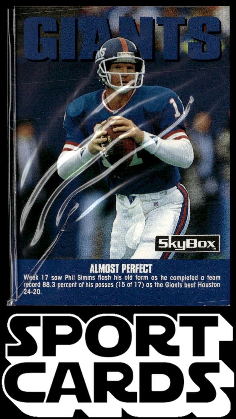 1992 SkyBox Impact #295 Phil Simms SportCards.com