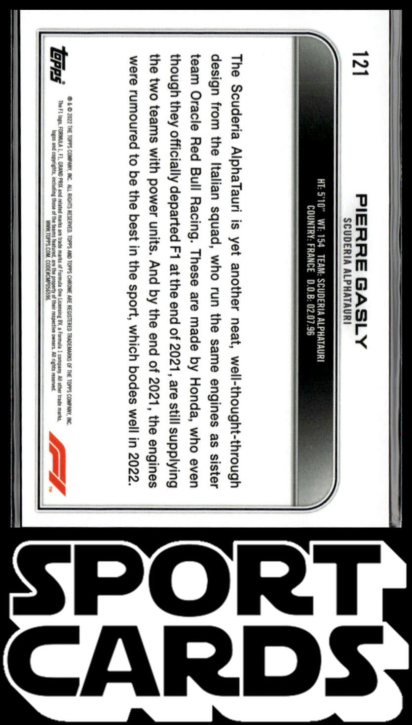 2022 Topps Chrome Formula 1 #121 Pierre Gasly SportCards.com