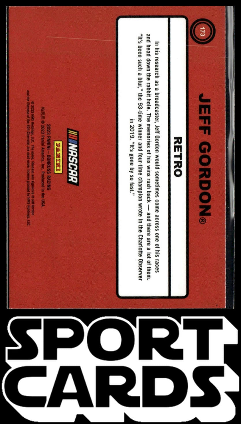 2023 Donruss #173 Jeff Gordon Carolina Blue SportCards.com