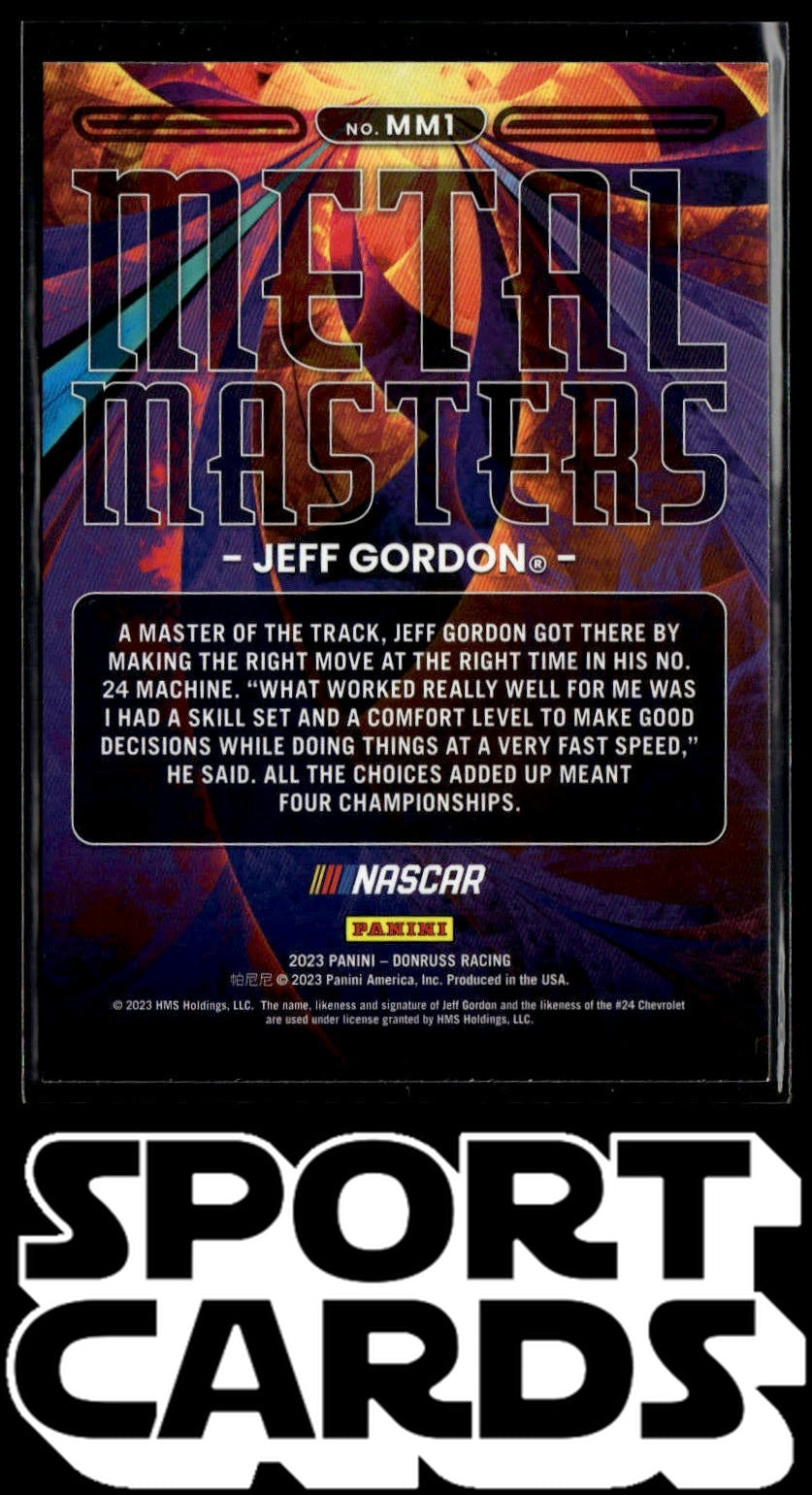2023 Donruss #MM1 Jeff Gordon Metal Masters Retail SportCards.com