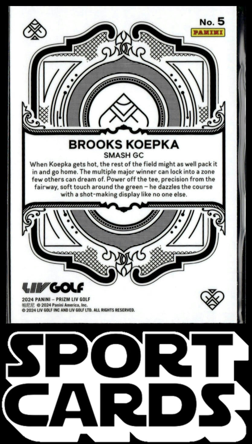 2024 Panini Prizm LIV #5 Brooks Koepka Aces SportCards.com