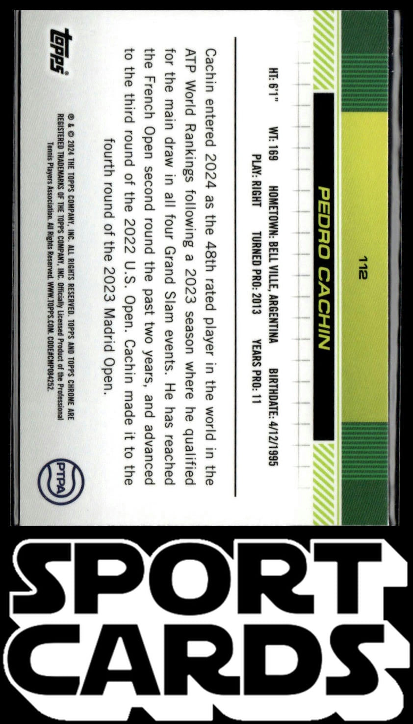 2024 Topps Chrome #112 Pedro Cachin Sepia Refractor SportCards.com