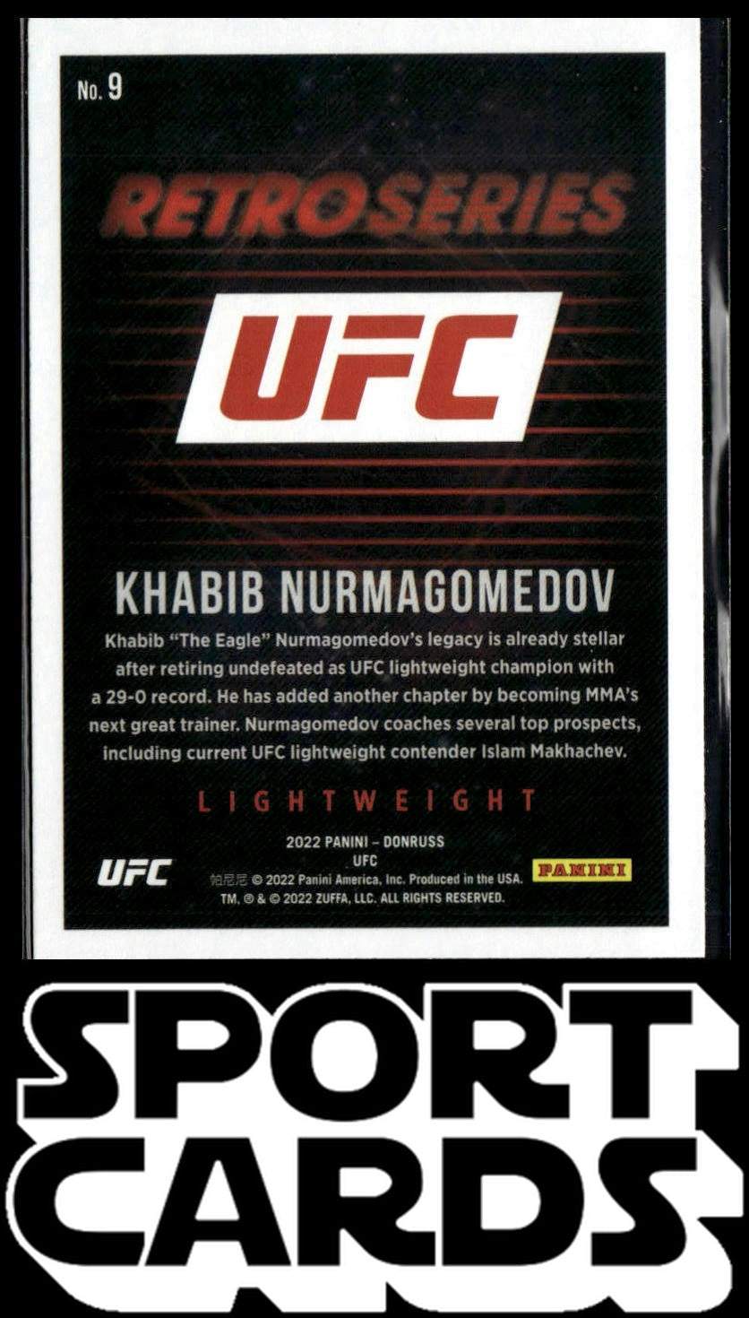 2022 Donruss UFC #9 Khabib Nurmagomedov Retro Series SportCards.com