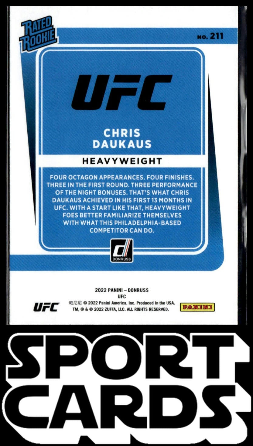 2022 Donruss UFC #211 Chris Daukaus SportCards.com