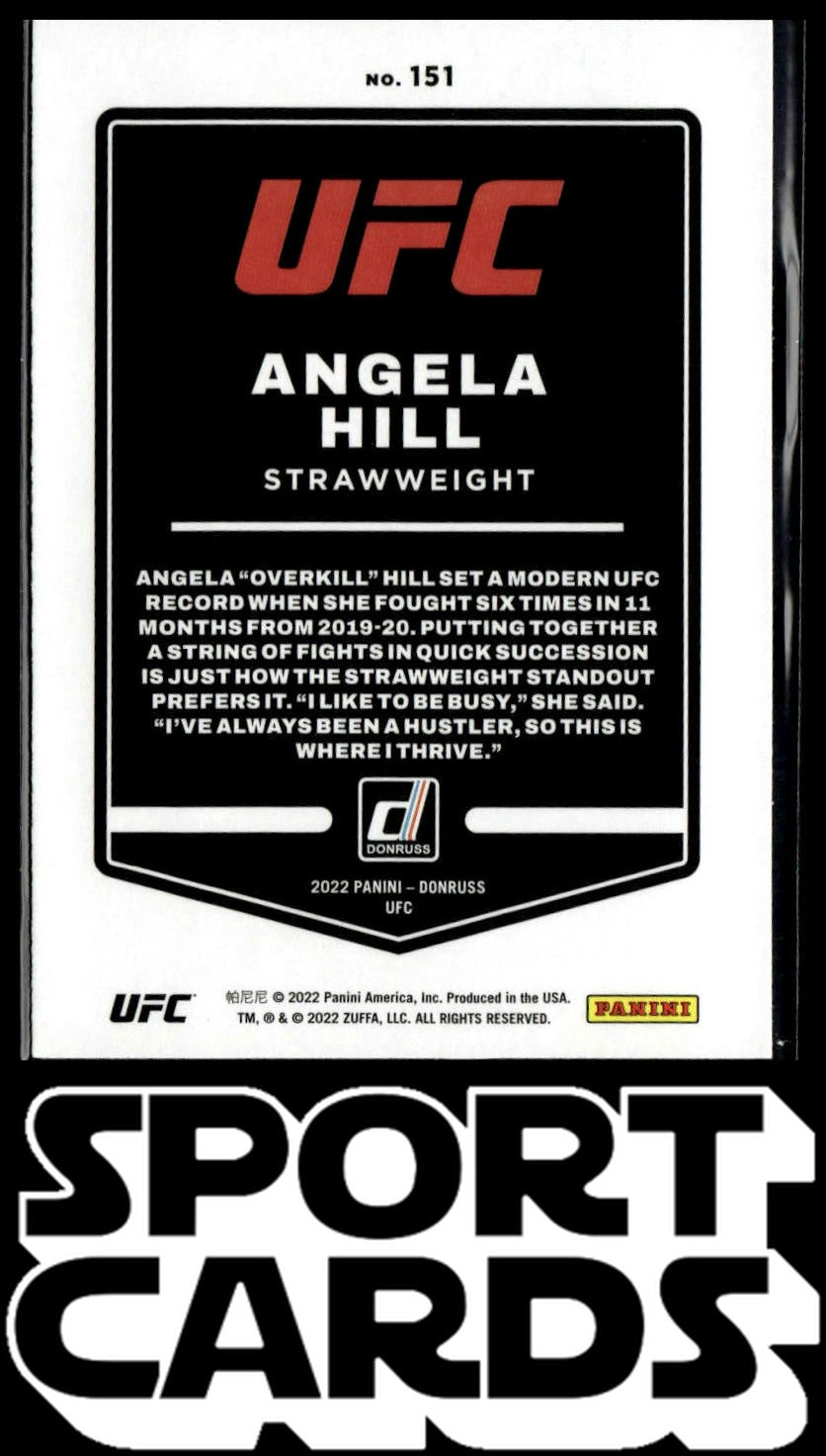 2022 Donruss UFC #151 Angela Hill SportCards.com