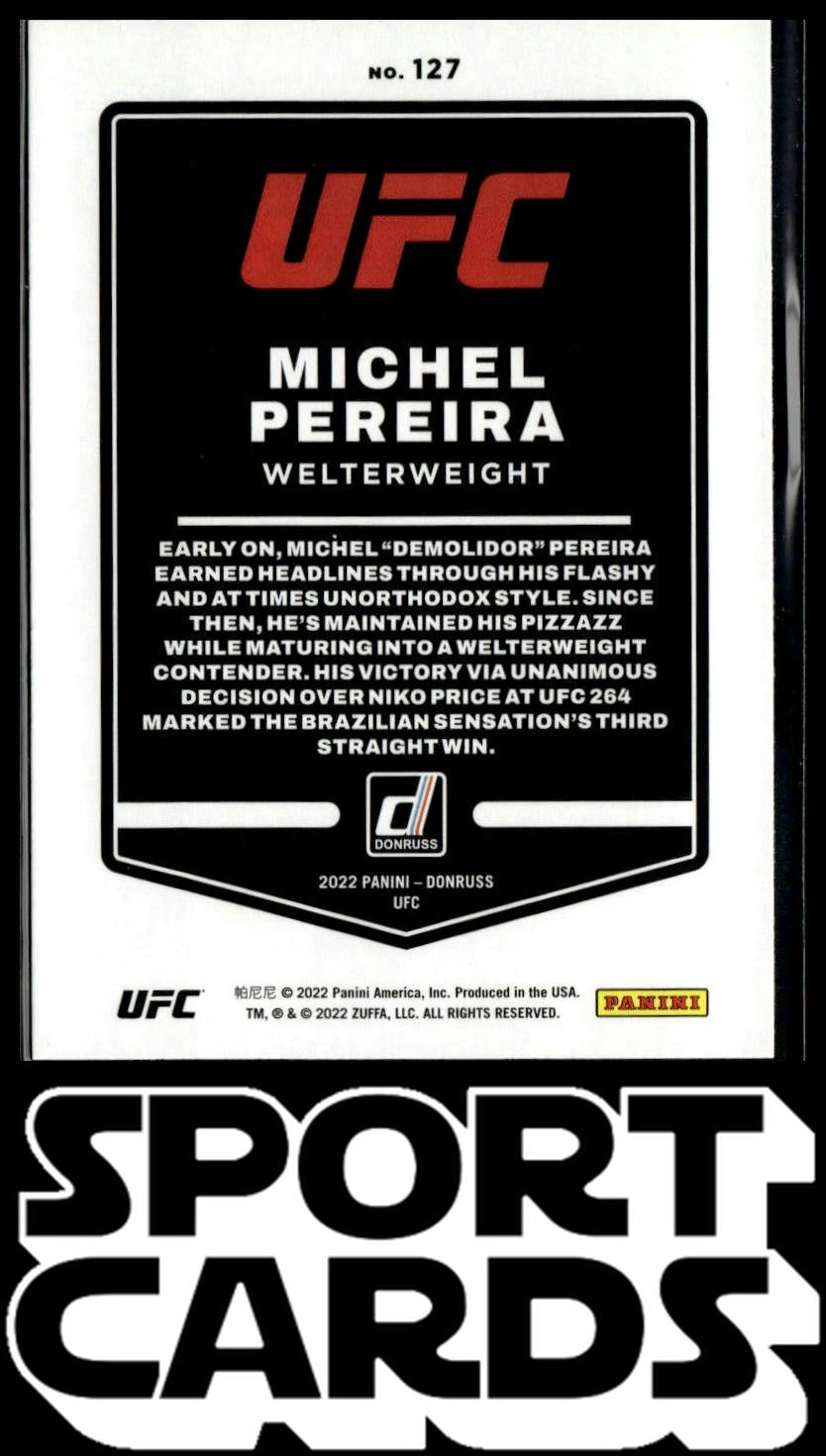 2022 Donruss UFC #127 Michel Pereira SportCards.com
