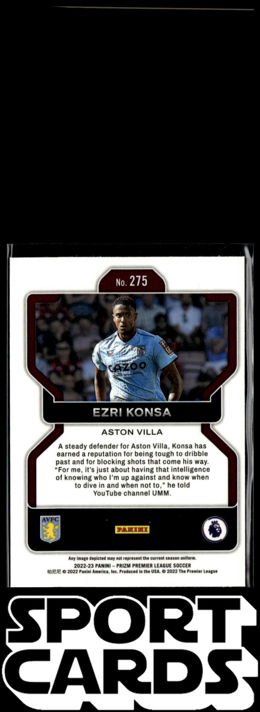2022-23 Panini Prizm Premier League #275 Ezri Konsa SportCards.com