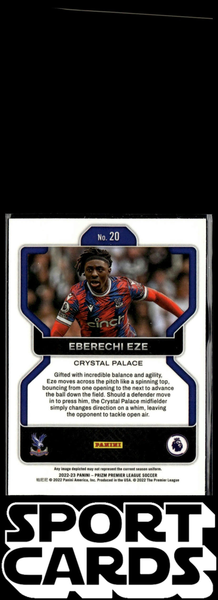 2022-23 Panini Prizm Premier League #20 Eberechi Eze SportCards.com