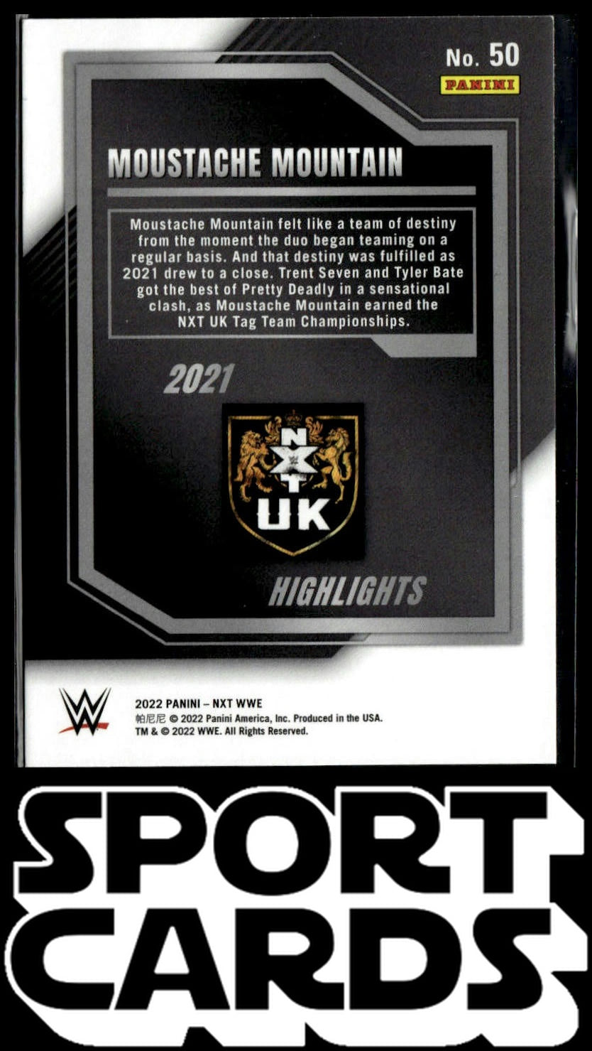2022 Panini NXT 2.0 WWE #50 Tyler Bate / Trent Seven 2021 NXT Highlights SportCards.com