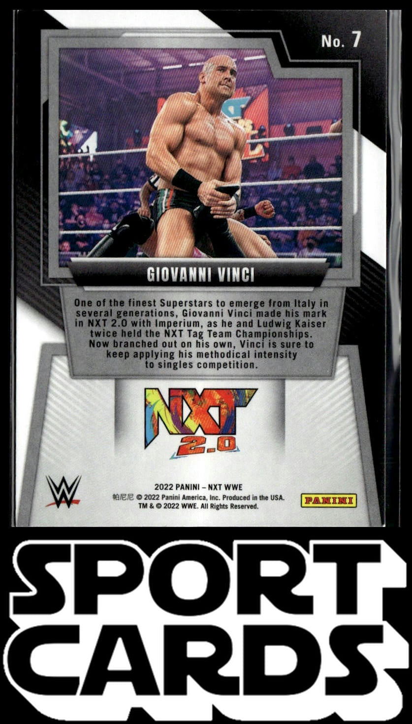 2022 Panini NXT 2.0 WWE #7 Giovanni Vinci SportCards.com