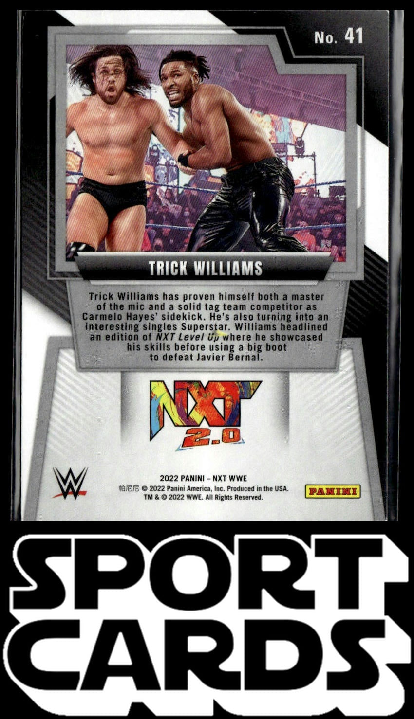 2022 Panini NXT 2.0 WWE #41 Trick Williams SportCards.com
