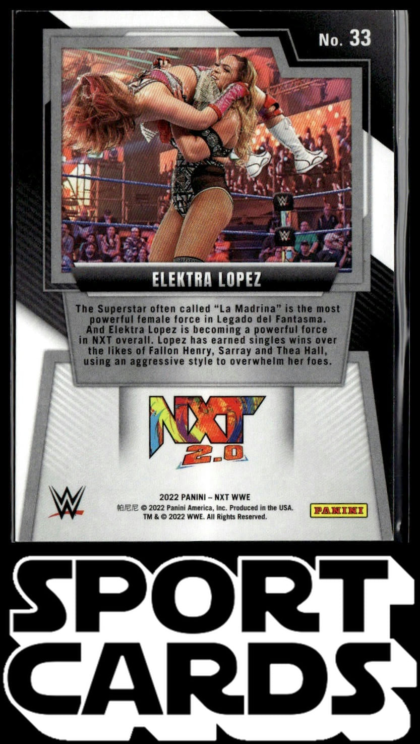 2022 Panini NXT 2.0 WWE #33 Elektra Lopez Silver SportCards.com