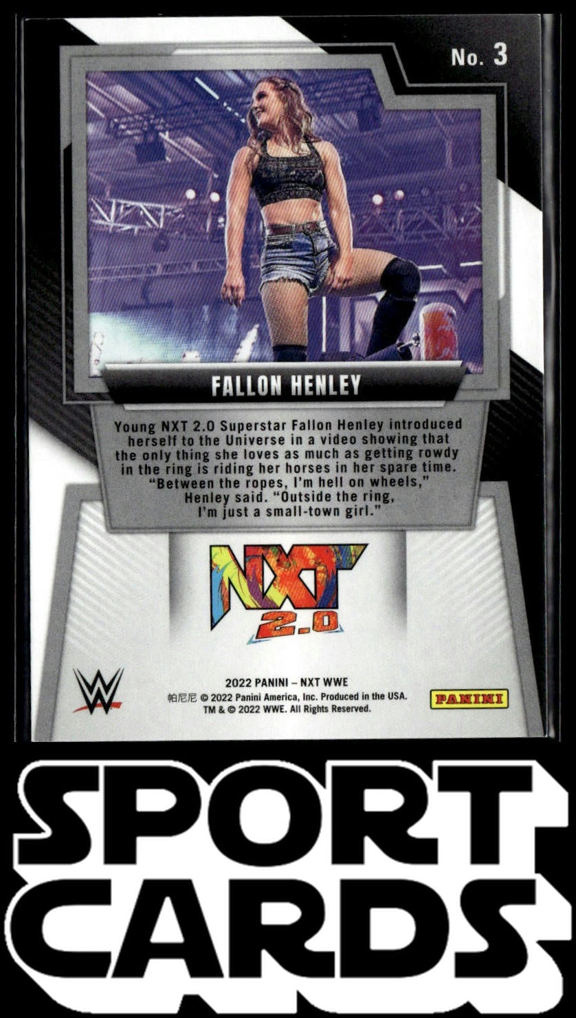2022 Panini NXT 2.0 WWE #3 Fallon Henley Silver SportCards.com