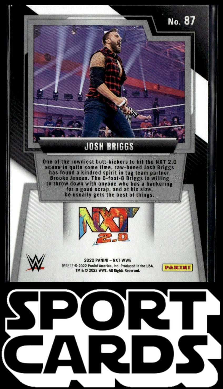 2022 Panini NXT 2.0 WWE #87 Josh Briggs SportCards.com