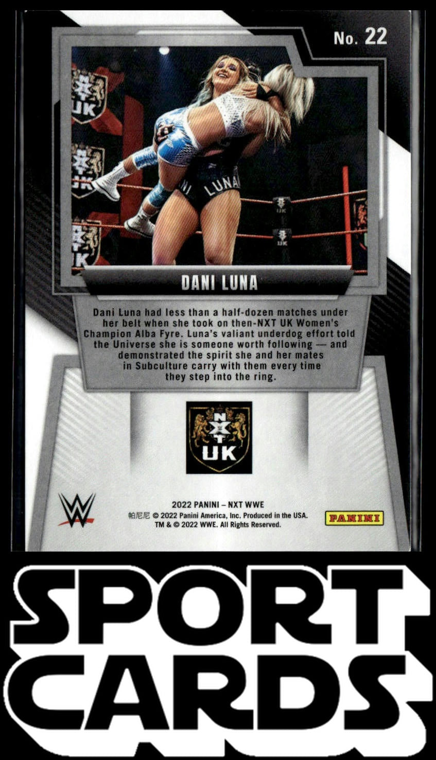 2022 Panini NXT 2.0 WWE #22 Dani Luna SportCards.com
