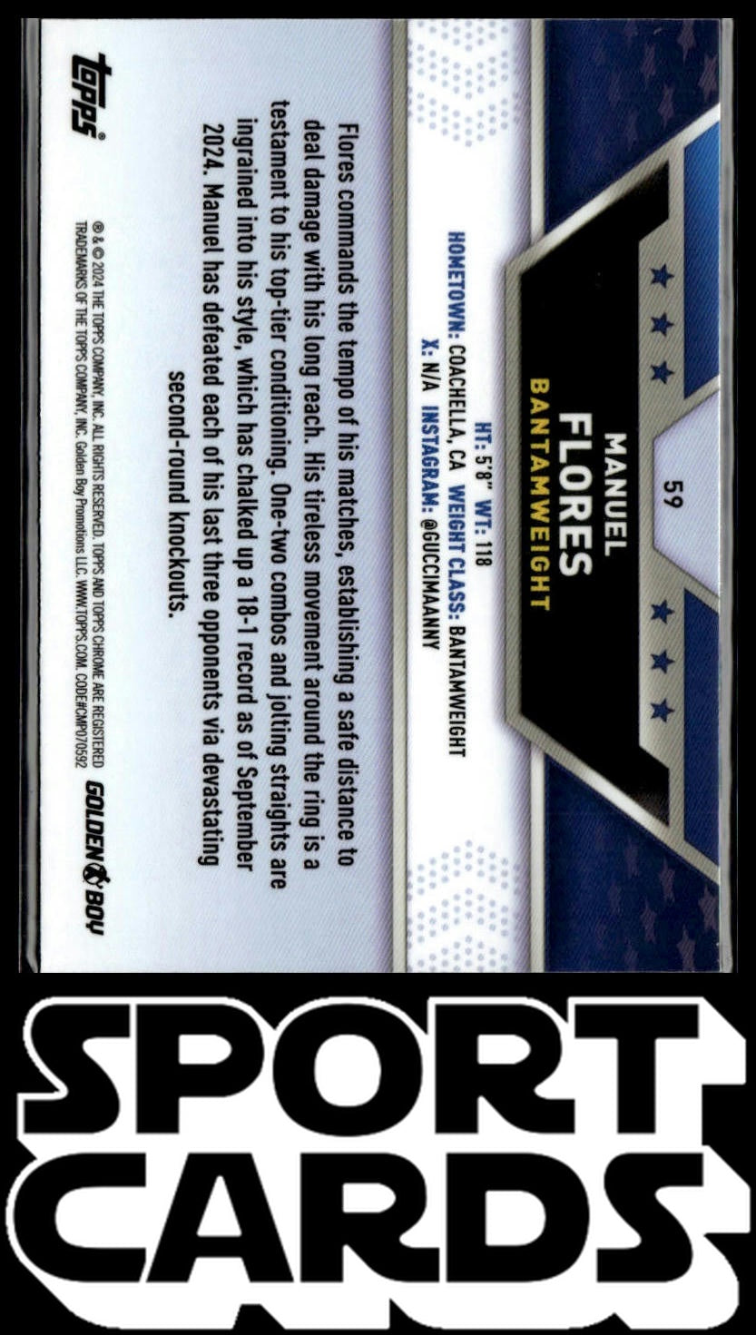 2024 Topps Chrome #59 Manuel Flores SportCards.com