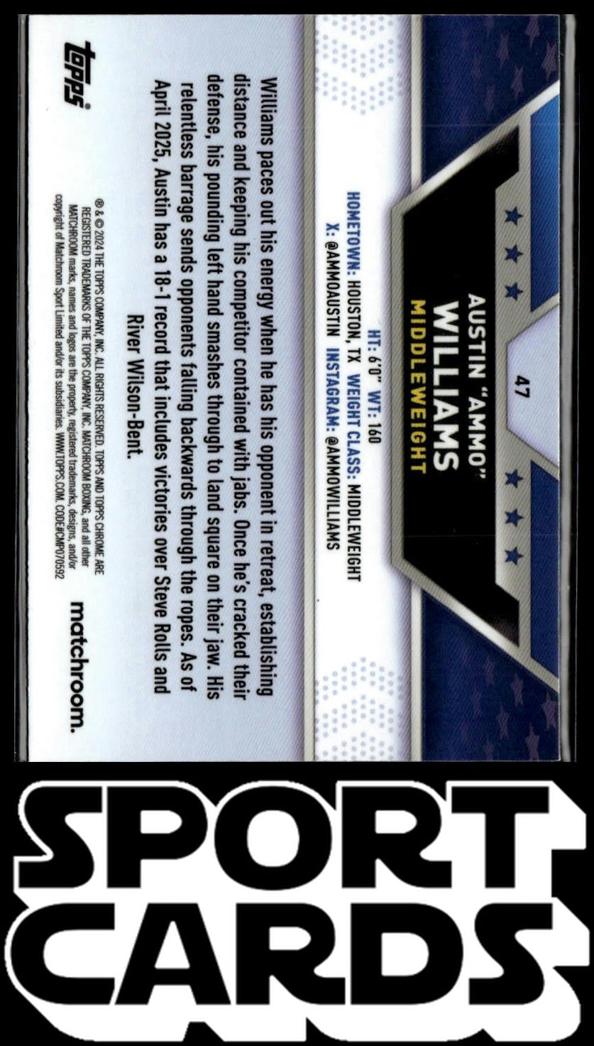 2024 Topps Chrome #47 Austin Williams SportCards.com