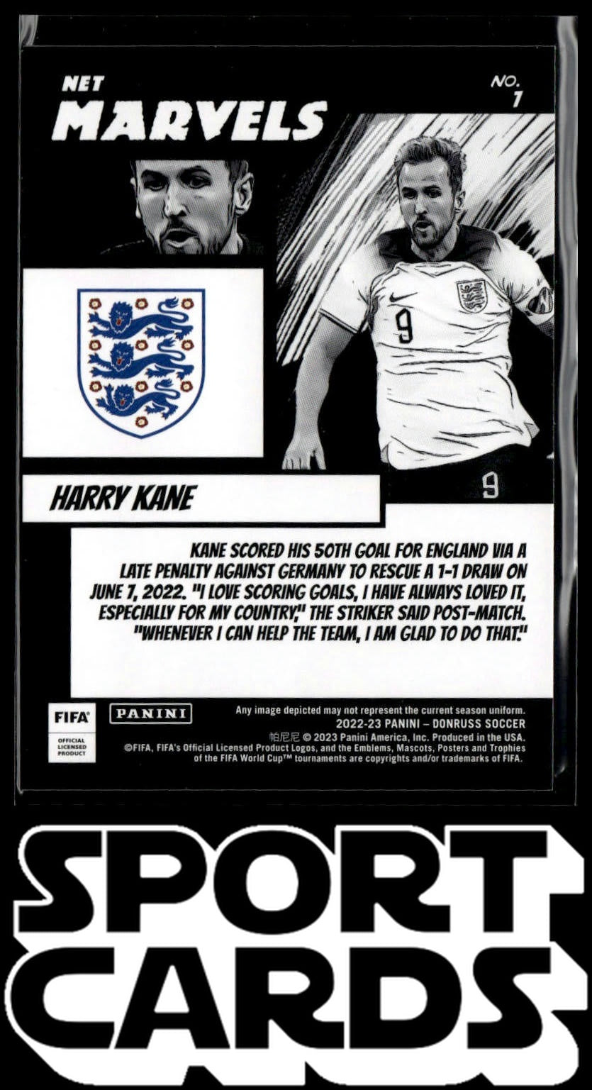 2022-23 Donruss #7 Harry Kane Net Marvels SportCards.com